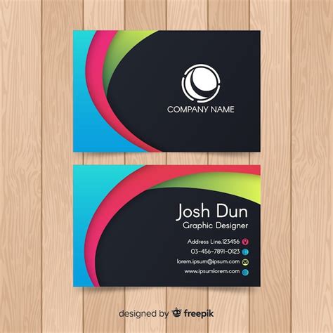 freepik vectors visiting card